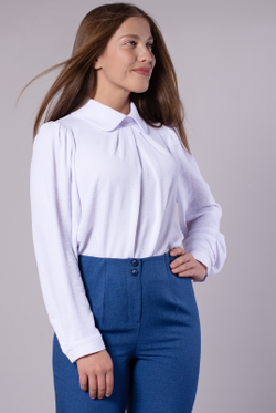 Блузка женская 3759АП, белый #30Б093759АП