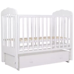 Кровать детская 120*60 "МАРИЯ"-6 (арт.90) пп маят/ящ (белый)