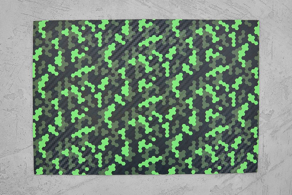 Кайдекс Microhex green 2,03мм, лист 300x200мм