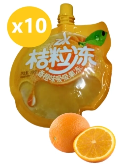 Желейный напиток с апельсиновой мякотью 100 г * 10 шт