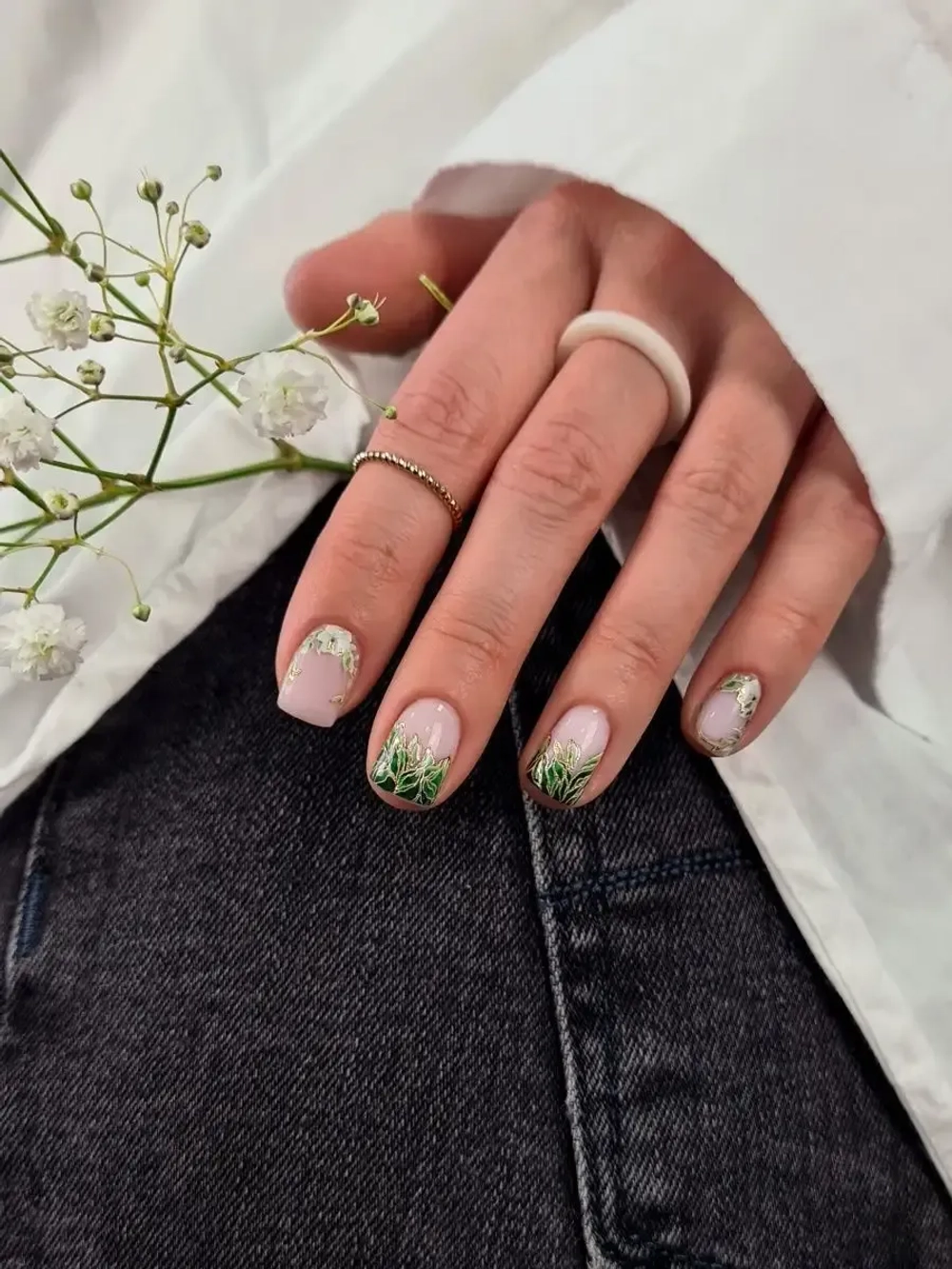 Lucky Rose Слайдеры наклейки для ногтей Foil 100