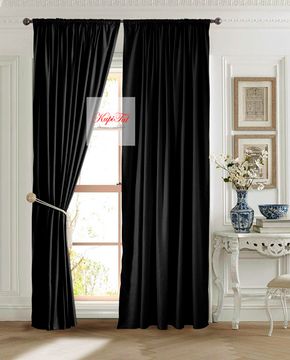 Готовая штора Ницца (чёрный)