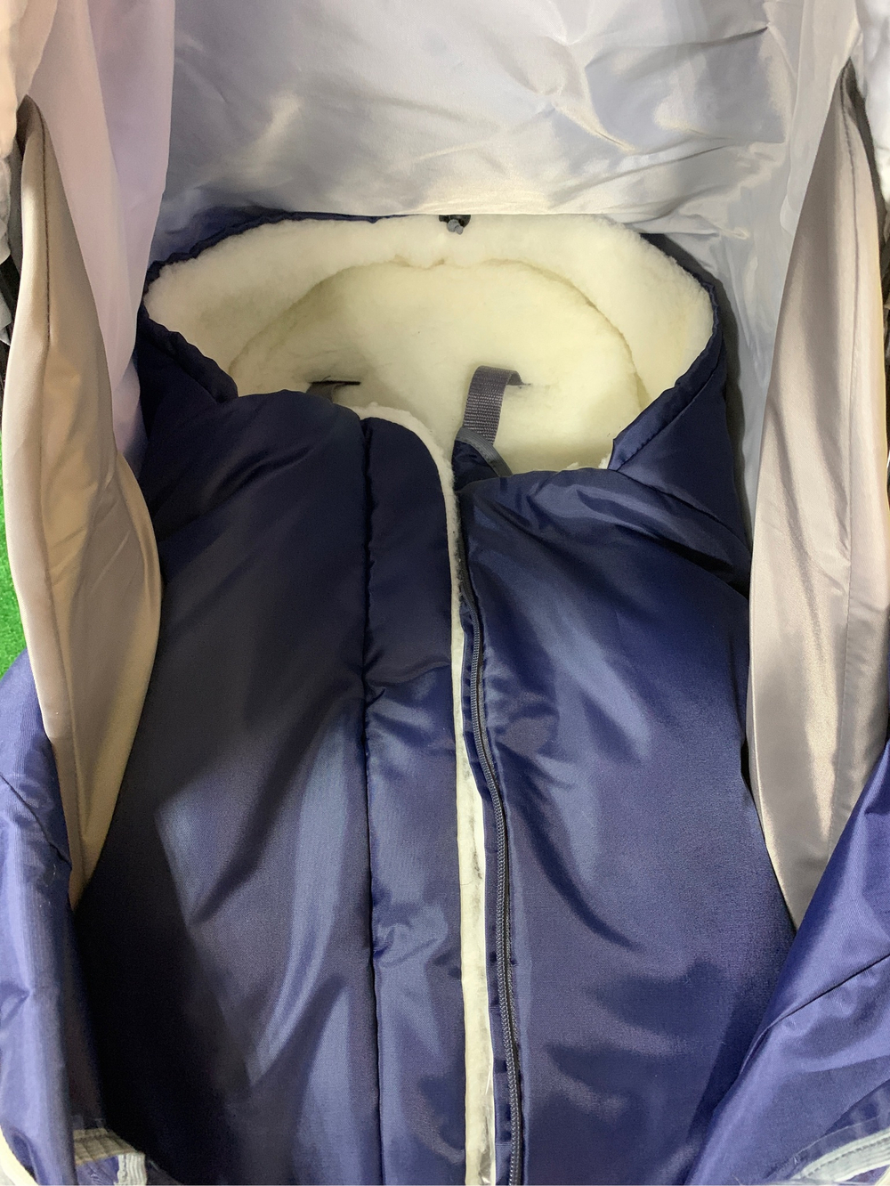 Санки - коляска Baby механизм смены полозьев на колеса (синий) арт. PcB19 Pikate