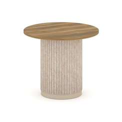 Felto Стол переговорный круглый D=900 PR.C.SPRG-004.D Сандал Янтарный/Металл Капучино/Крем-брюле 900