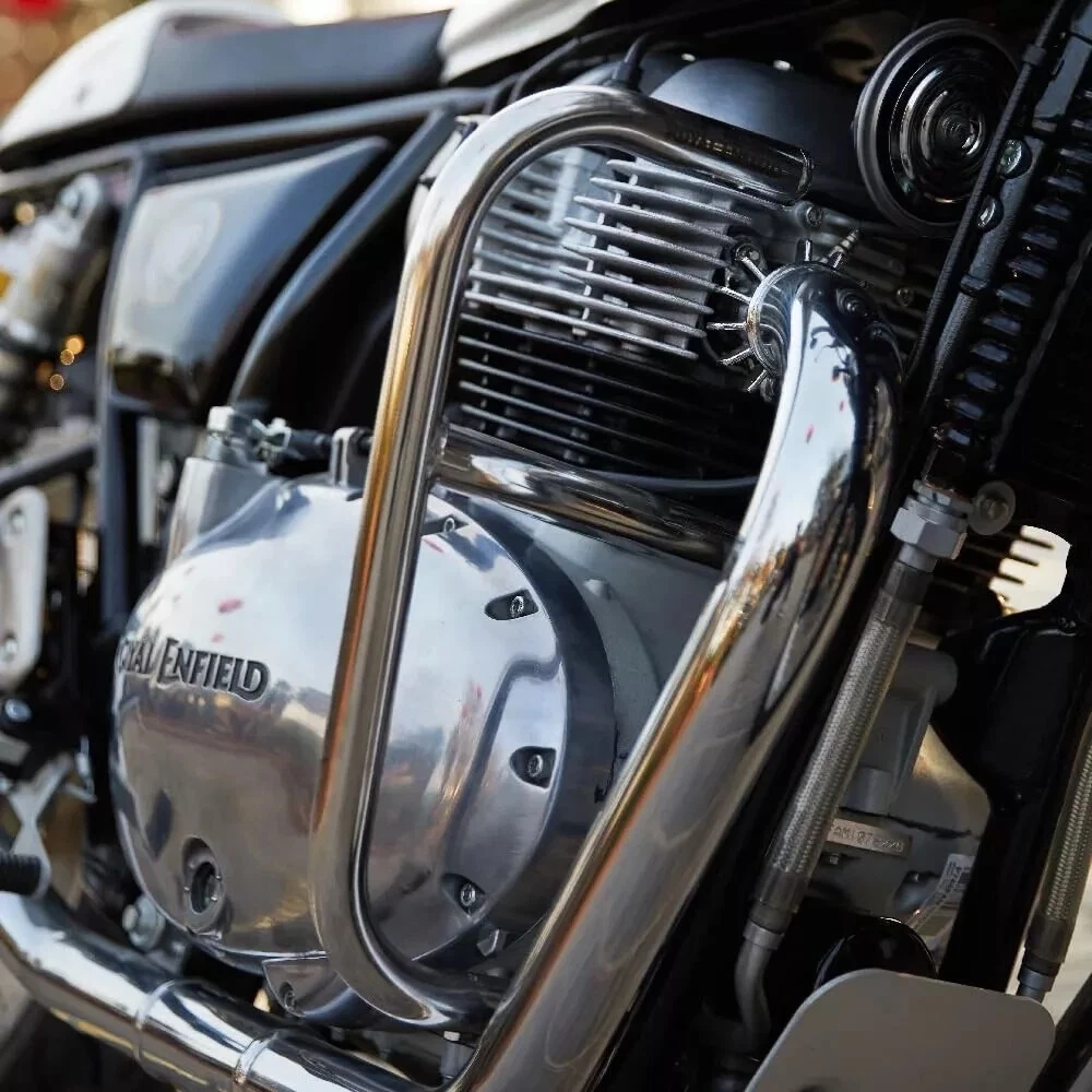 Дуги безопасности Royal Enfield Silver Large Engine Guards - Interceptor 650, Continental GT 650, Bear 650, 1990504