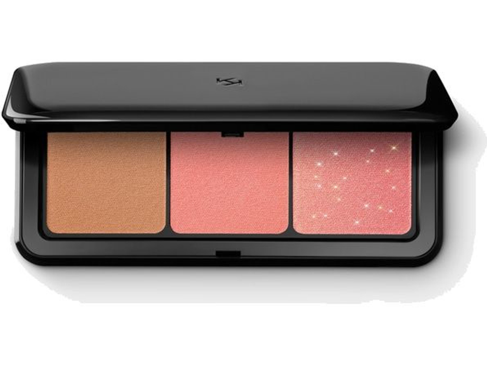 Kiko Milano Multi Finish Trio 01 Палетка румяна и бронзер 01