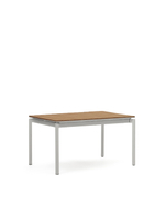 Уличный раздвижной стол Canyelles из полистирола и алюминия светло-серого цвета, 140 (200) x 90