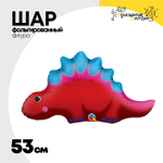 Шар Фольгированный Динозавр Стегозавр красный (Красный)