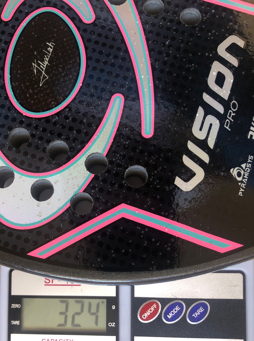 Ракетка Gold Carbon Titanium 2025 Vision с нанесением