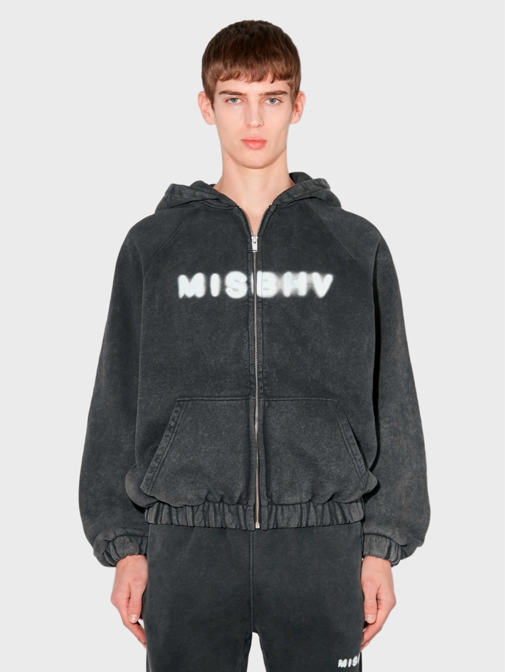 Худи на молнии MISBHV Community Zipped Hoodie Washed Black