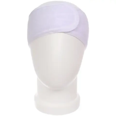 Повязка на голову косметическая «KRASOTA V TEBE», цвет белый, 8.5*62 см (ZIP пакет)