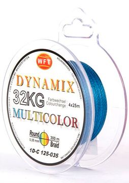 Леска плетёная WFT KG ROUND DYNAMIX Multicolor 300 м, 0,35 мм
