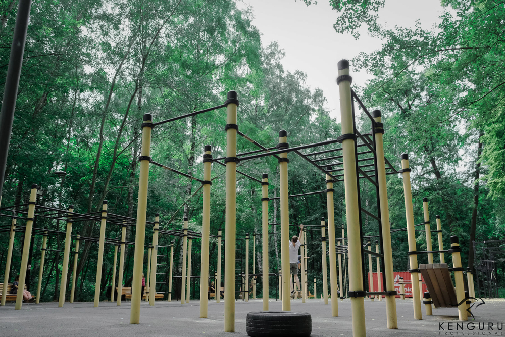 Воркаут площадка №10 - 540 м2 (30 х 18 м)