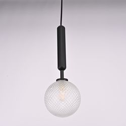 Подвесной светильник RAFFIN Black/Transparent