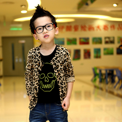 Кардиган с леопардовым принтом