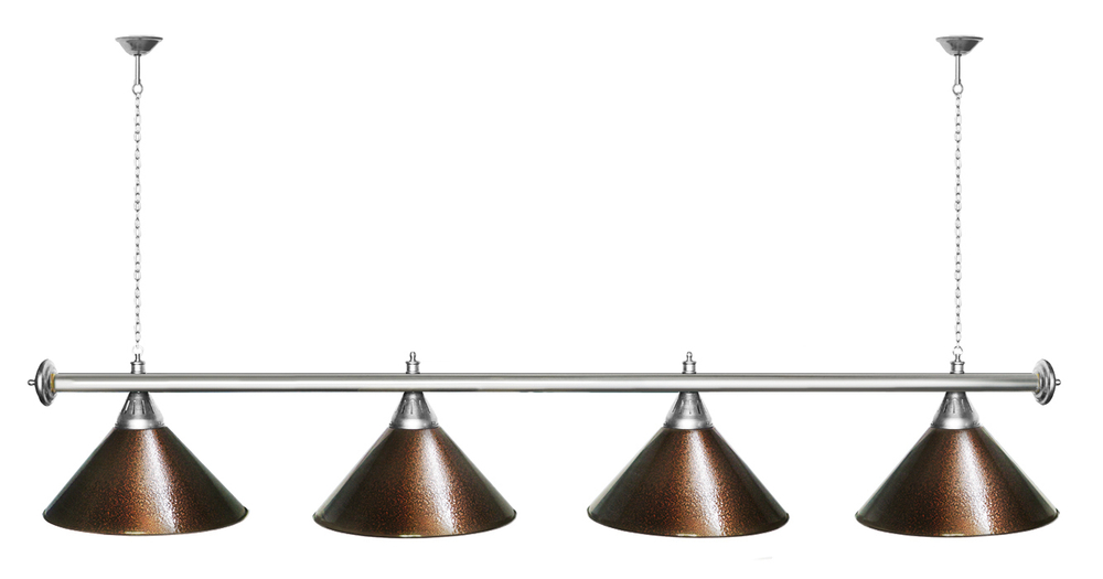 Лампа STARTBILLIARDS 4 пл. (плафоны золотые,штанга золотая,фурнитура золото)