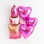 Шар (46''/117 см) Фигура, Губная помада, Розовый, 1 шт.