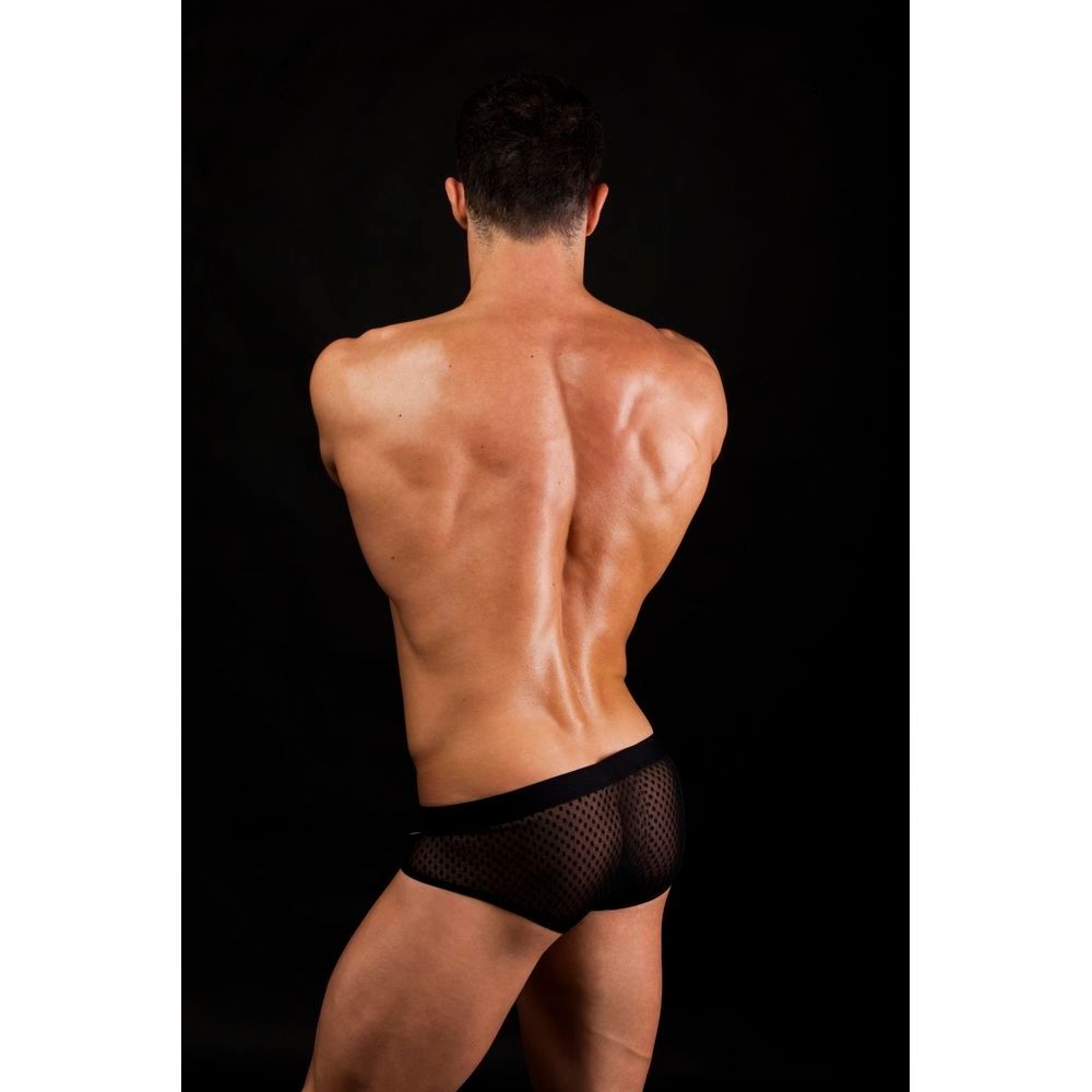 Трусы мужские слипы черные Boefje 34480