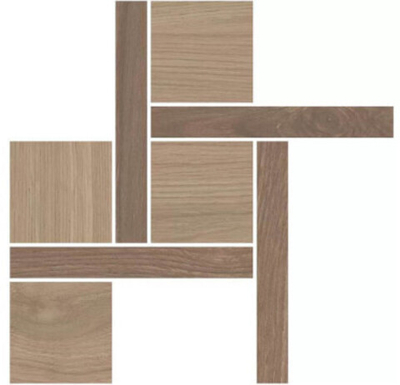 Декор Альберони 3 мозаичный коричневый матовый обрезной (T056\SG644020)