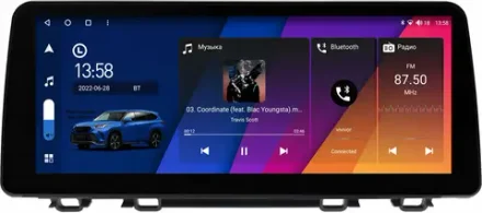 Магнитола для Honda CR-V 5 2017-2022 - Canbox H-Line 0037 монитор 12.3" QLED в стиле BMW на Android 10, ТОП-процессор, CarPlay, 4G SIM-слот