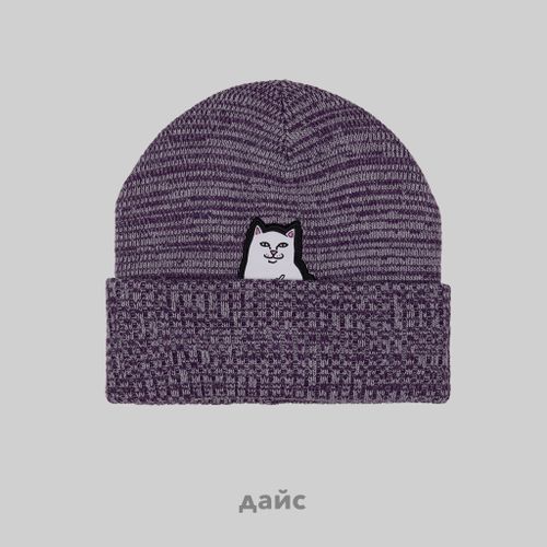 Шапка Ripndip Lord Nermal Marled Beanie артикул:RND10283 - купить в магазине Дайс