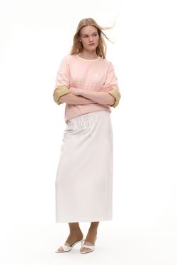 Лонгслив двойной (Cozy & Lazy), розовый-зеленый