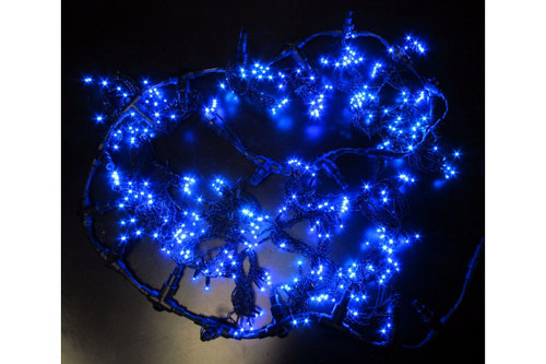 LED- PL-5720-2*5M-240V-B/BL-T (синие светодиоды/черн пр)