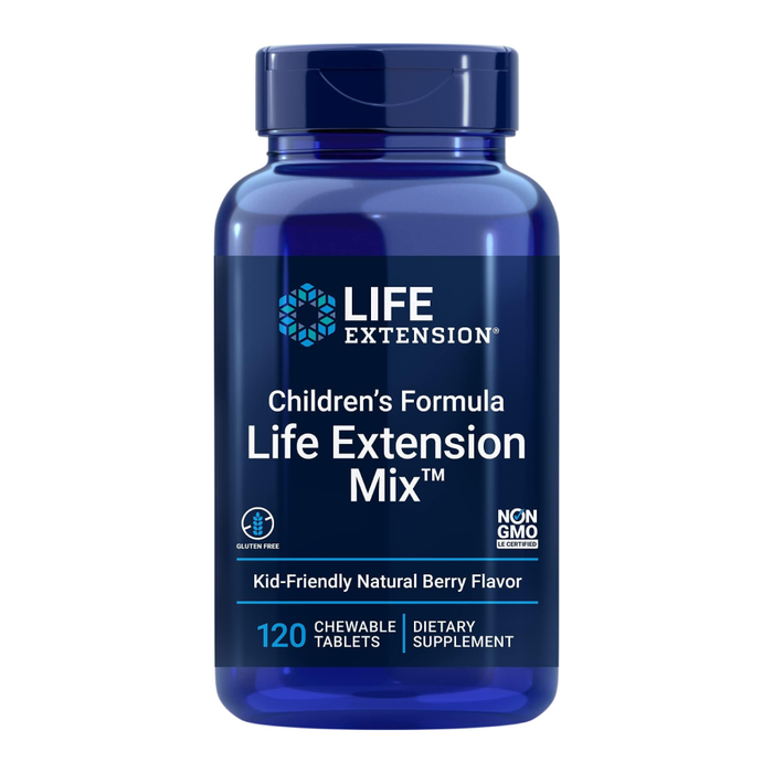 Поливитаминная формула для детей, Children&#39;s Formula Mix, Life Extension, 120 жевательных таблеток