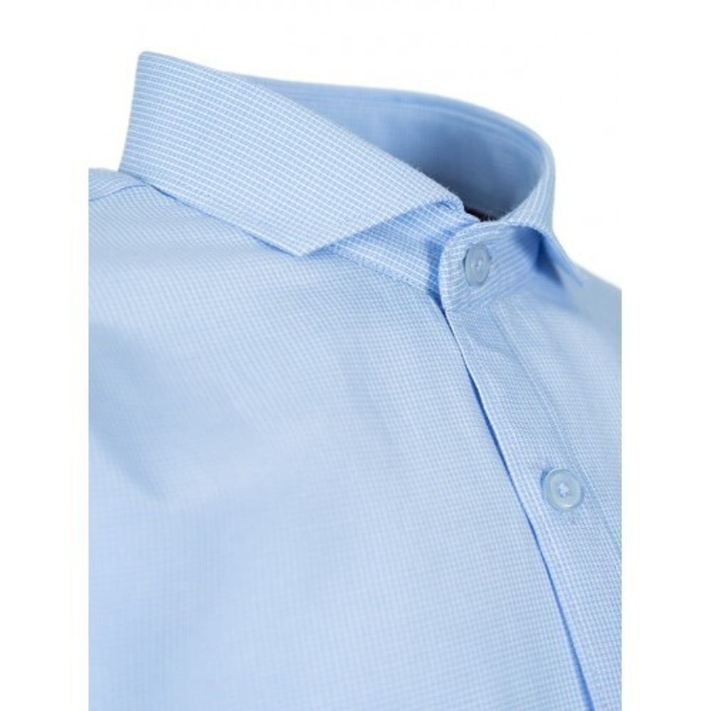 Голубая сорочка классического кроя TSAREVICH
