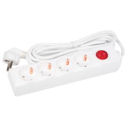 S-GCD4-3B Удлинитель Uniel серии Стандарт. с-з. 4 гн.. шнур 3 м. выкл.