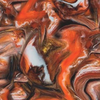 Оранжево-бело-коричневый узор