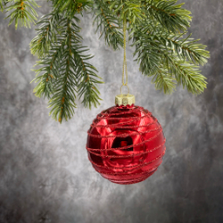 Набор шаров 7см 18шт ChristmasDeLuxe красный микс