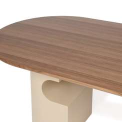 Обеденный стол Rome 200x100 см, шпон ореха