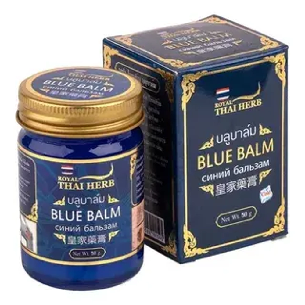 Синий тайский бальзам от варикоза и усталости ног Royal Thai Herb 50гр.