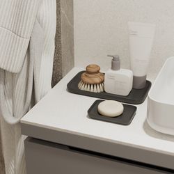 Мыльница Slim, черная