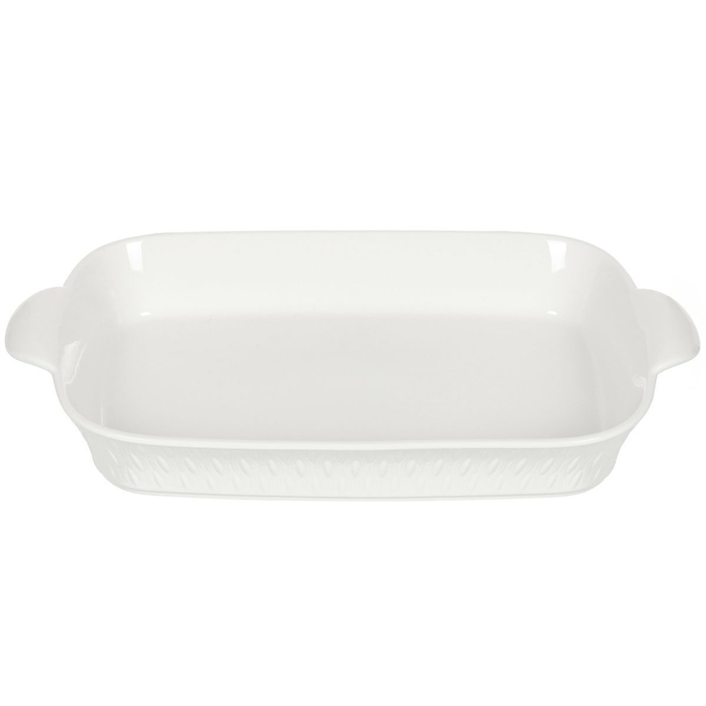 Форма для запекания керам, 23.5х41.5х7 см, прямоуг, бел, Антарктида, Y4-4416