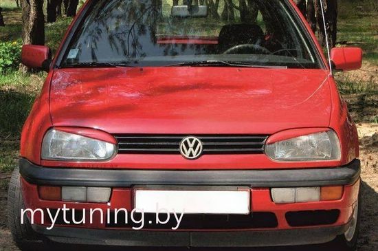 Реснички на фары косые для Volkswagen Golf 3