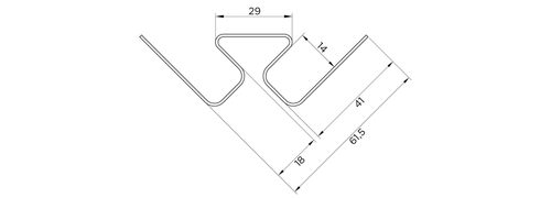 Угол внутренний FineBer Classic Color Бежевый 3050 мм