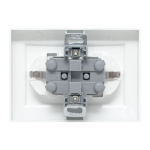 Розетка 2-м СП Минск 16А IP20 с заземл. защ. шторки бел. Basic EKF ERR16-128-100