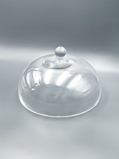Блюдо стеклянное 33 см. с крышкой