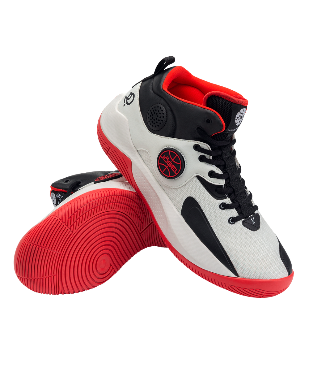 Кроссовки баскетбольные Launch MID, White/black/red