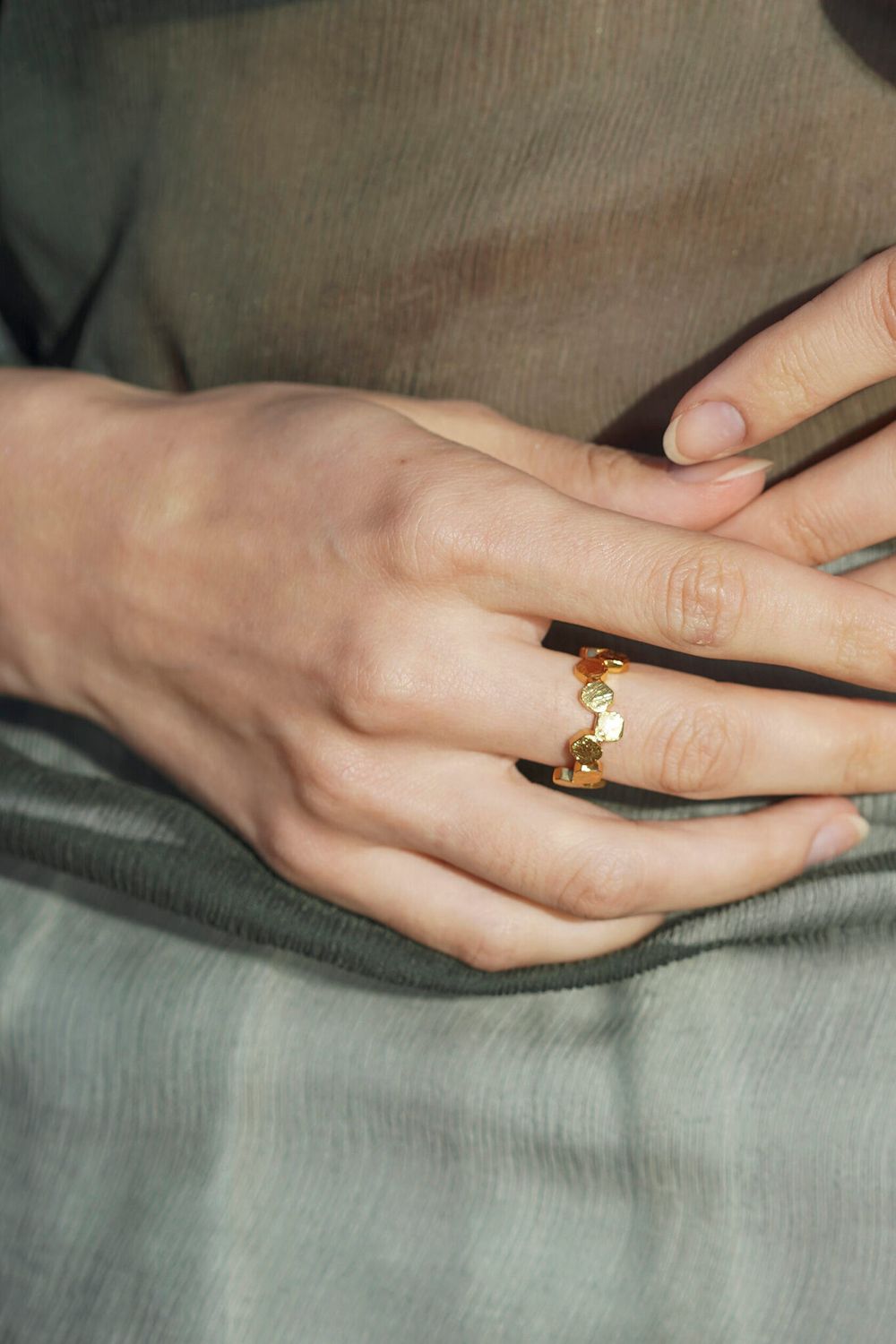 Кольцо Конфетти Макси, позолота