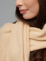 Пуховый шарф Ш402-08 бежевый