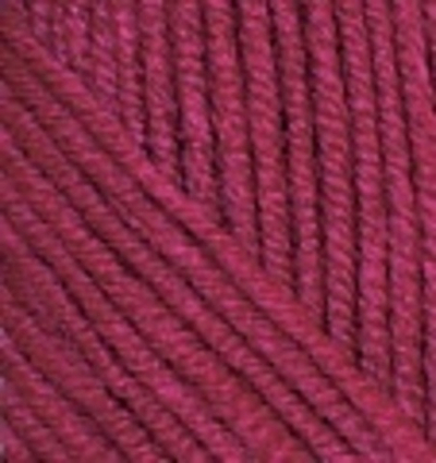 ALIZE "SUPERLANA MIDI", 25% Шерсть, 75% Акрил, 100 гр, 170 м, 390 вишня