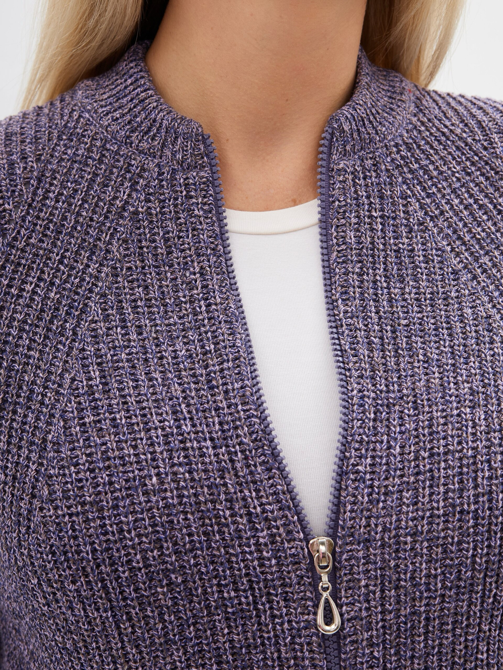 Сиреневый жакет на молнии Тамбовчанка