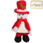 Сувенир новогодний «Новогоднее настроение - Снеговичок» 14*30*8 см, Красный (с подсветкой)