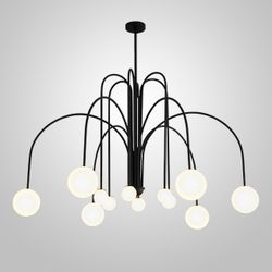 Люстра На Штанге Day L12 D130 Black By Imperiumloft