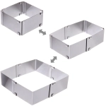 Форма для салата регулируемая «Квадрат»10*10*5см (до 17см)