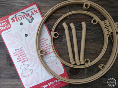 Профессиональные пяльцы Morgan Lap Stands двойные с подставкой - 17,78/25,4 см (7/10 дюймов)