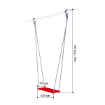 ROMANA Качели фанерные (Габариты)